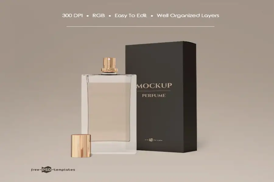 FREE PERFUME MOCK-UP IN PSD - 