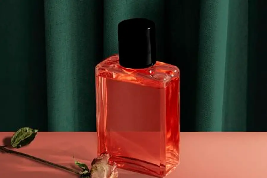 Perfume bottle mockup, beauty product packaging psd - 