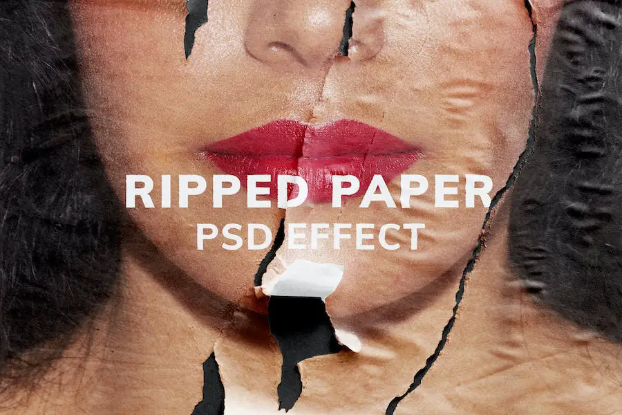 Ripped Paper PSD Texture Effect - 