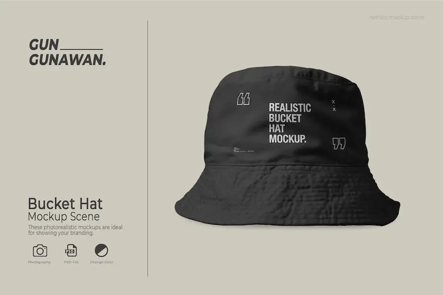 Bucket Hat Mockup - 