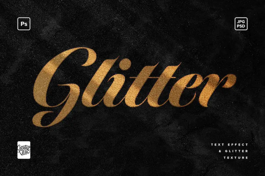 Glitter Photoshop Text Effect - 