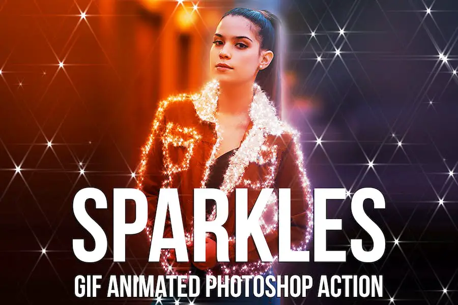 Gif Animated Sparkles Photoshop Acti - 