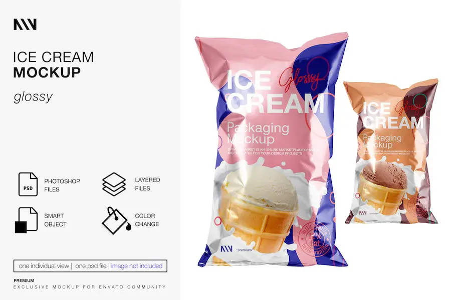 Ice Cream Mockup - 