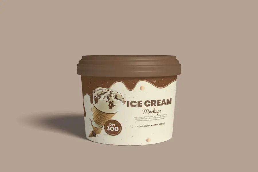 Ice Cream Package Mockup - 