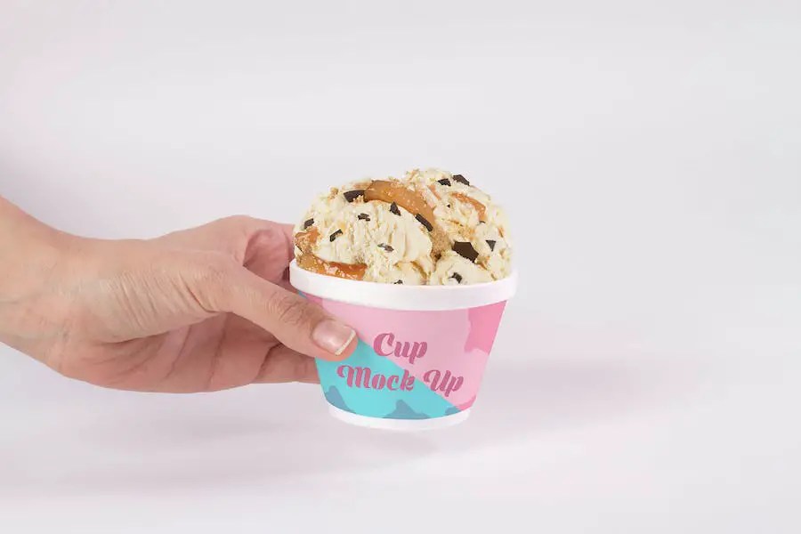 Ice Cream Cup Mock Up - 