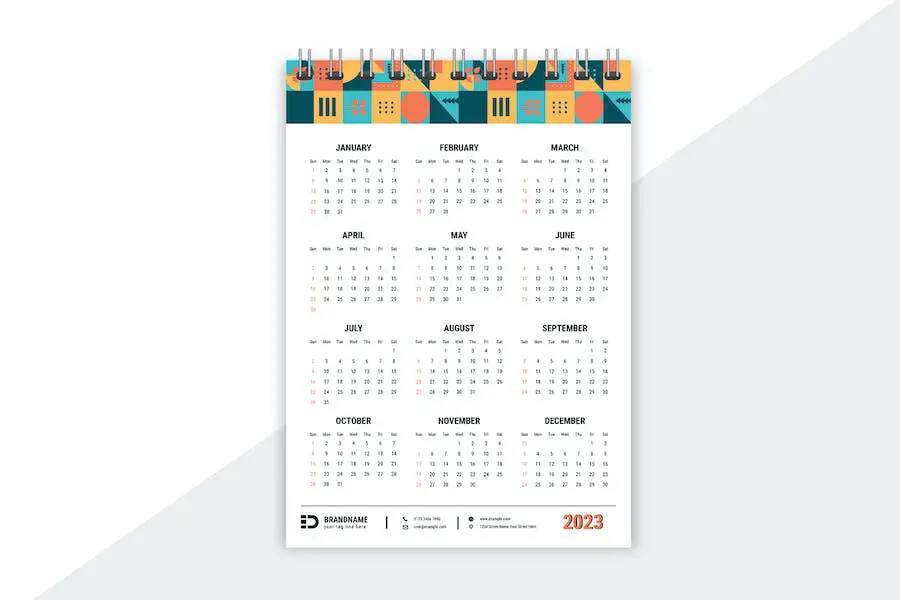 2023 Wall Calendar Template - 