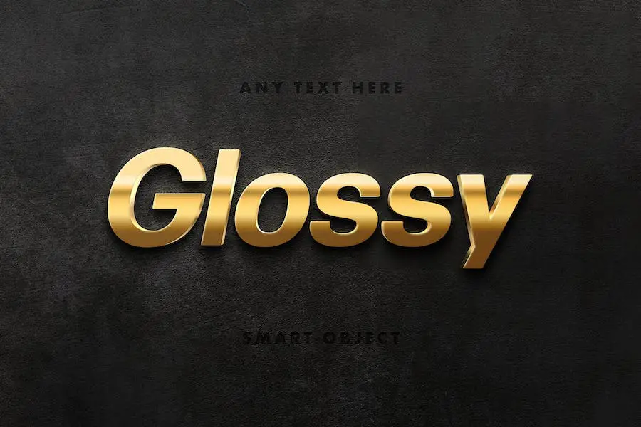 Glossy Metal Text Effect - 
