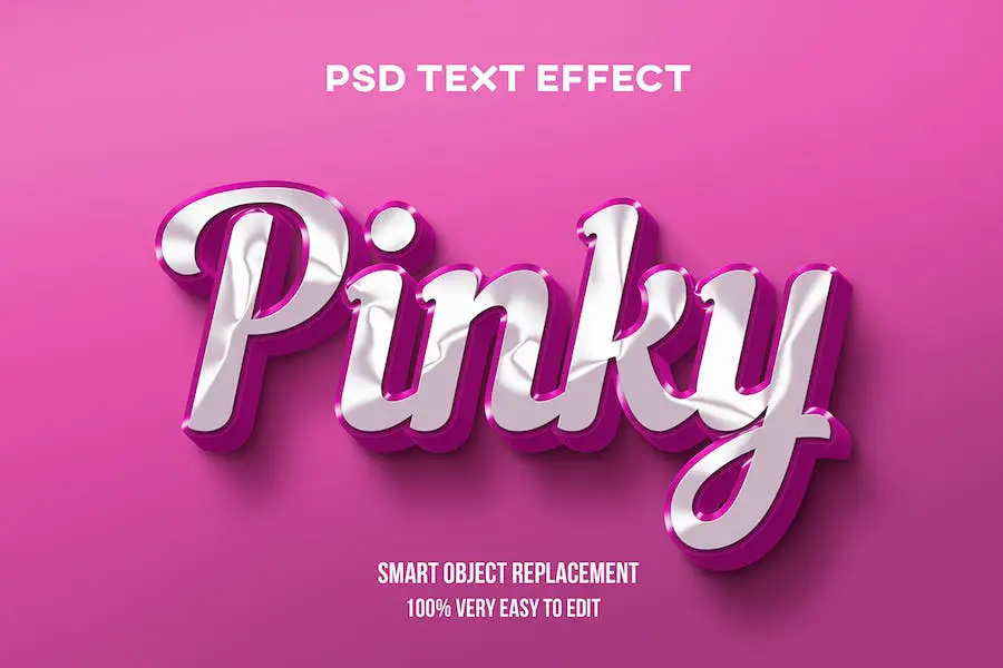 Pinky glossy text effect - 