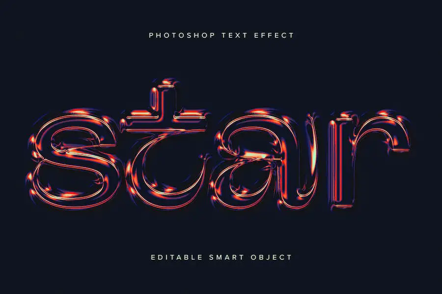 Holographic PSD Text Effect - 
