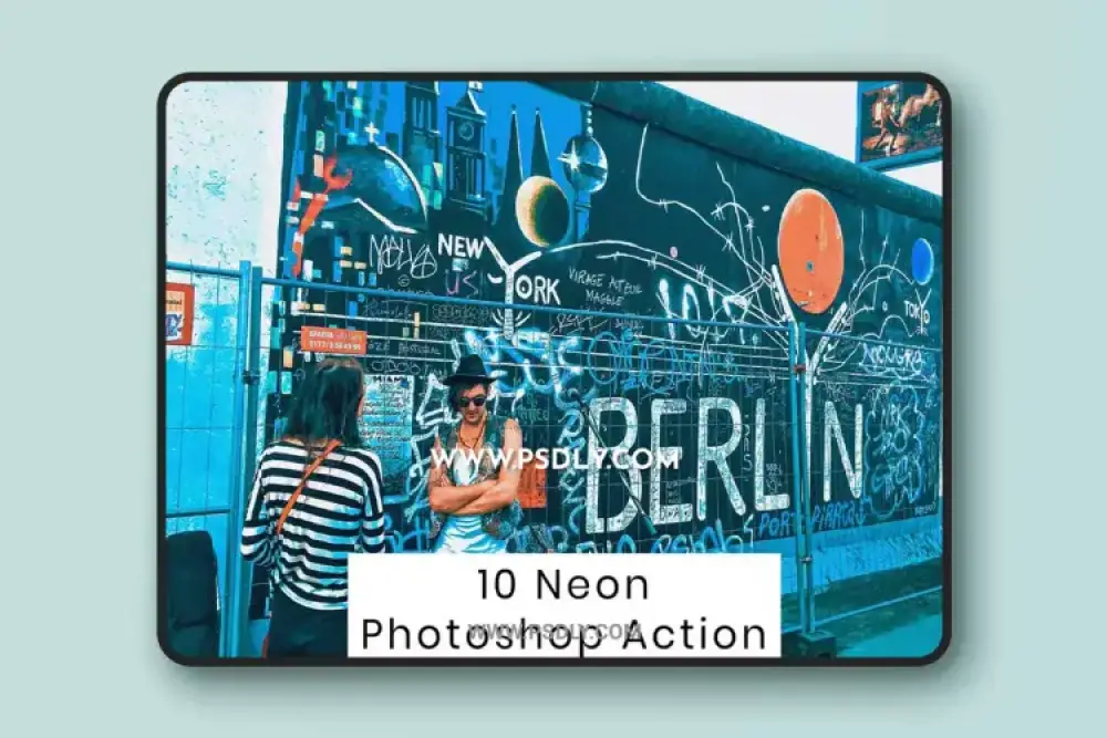 10 Neon Photoshop Action R7V9X46 - 