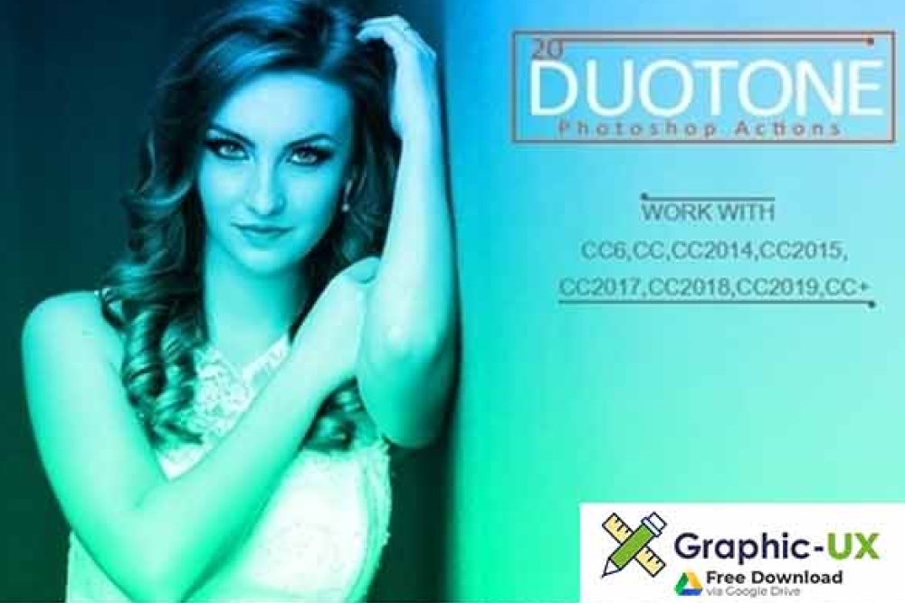 20 Duotone Photoshop Actions free download - 