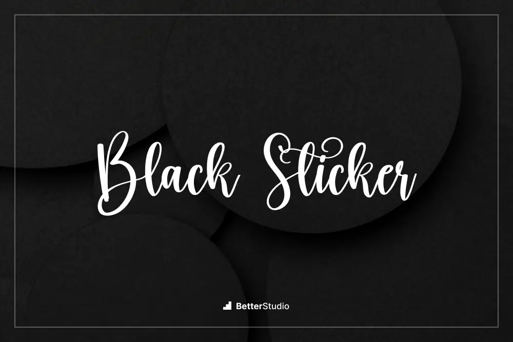 Black Sticker - 