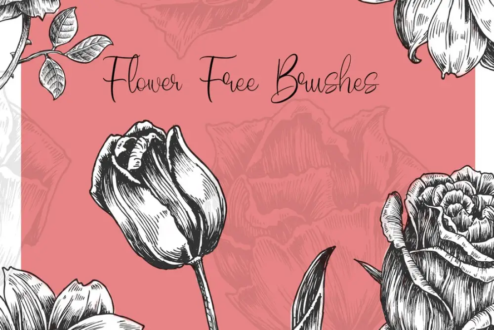 Flower Free Brushes for Photoshop - 