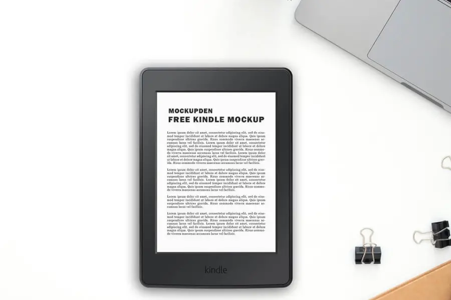 Free Kindle Mockup Template - 
