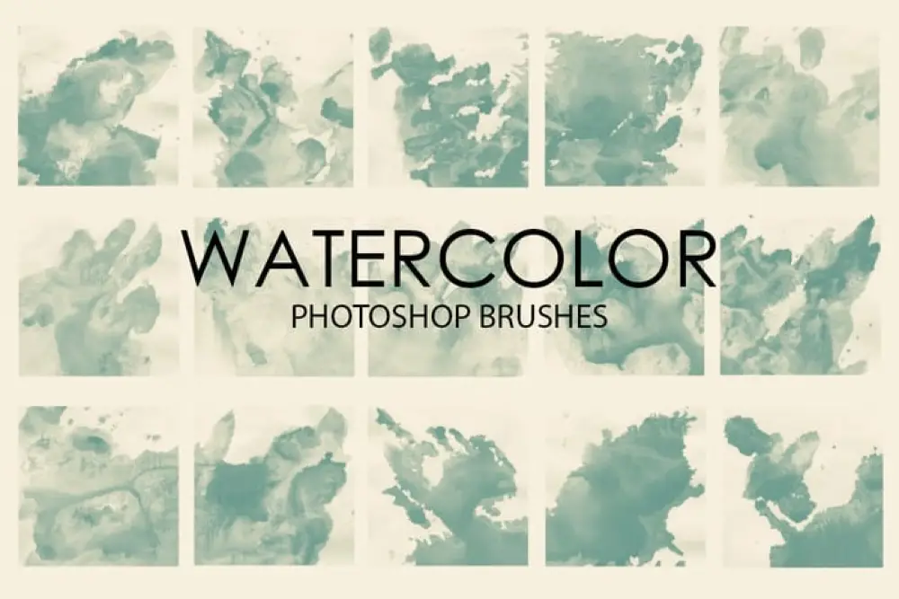 Free Watercolor Wash Photoshop Brushes 5 - 