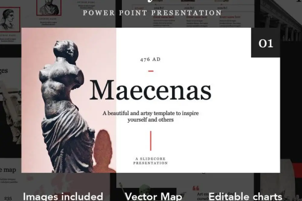 Maecenas – History & Art Free Presentation Template - 