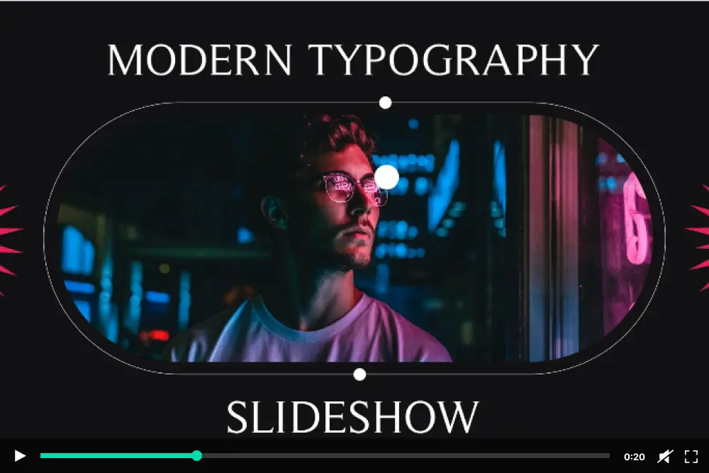 Modern Typography Intro Slideshow for After Effects - 