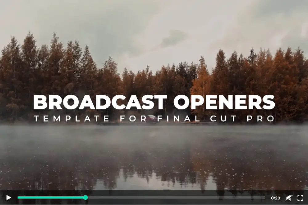 Broadcast Openers for Final Cut Pro - 