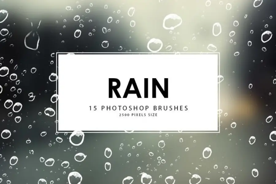 Rain Photoshop Brushes Free - 