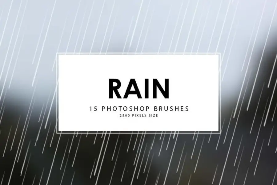 Rain Photoshop Brushes - 