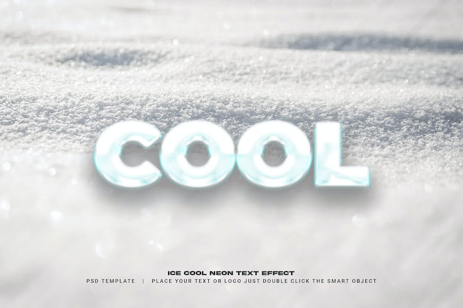 Ice cool neon text effect - 