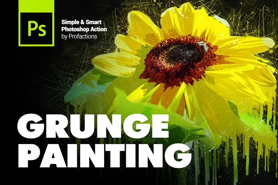 Grunge Painting Photoshop Action - 