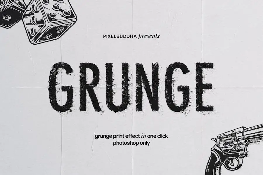 Grunge Print Effect for Photoshop - 
