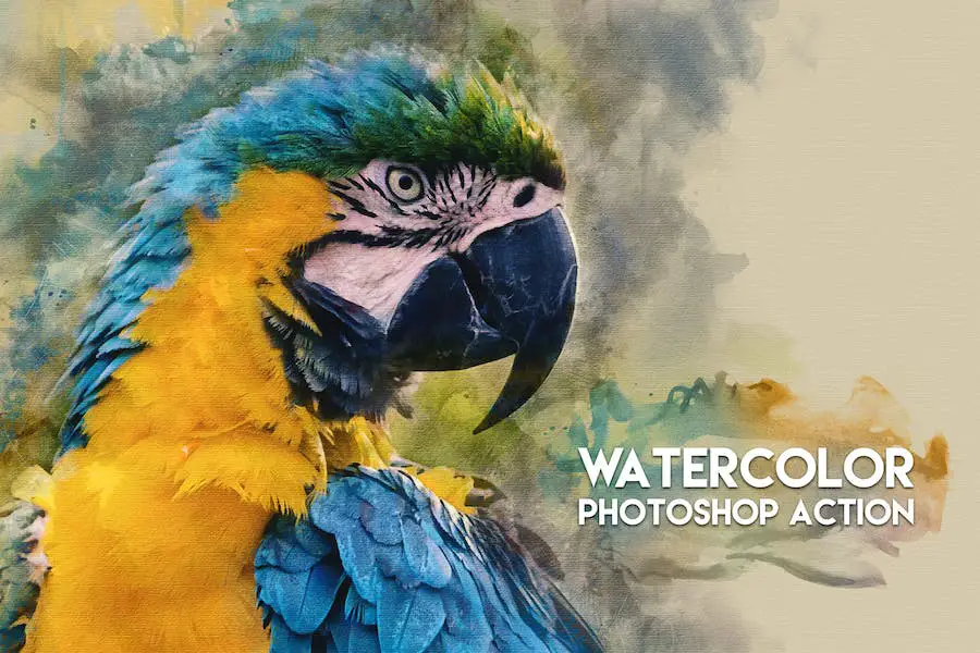 Professional Results Watercolor Photoshop Action - 