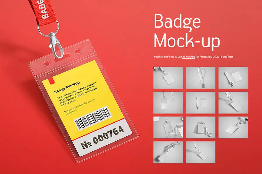 Name Tag / Badge Mock-up - 