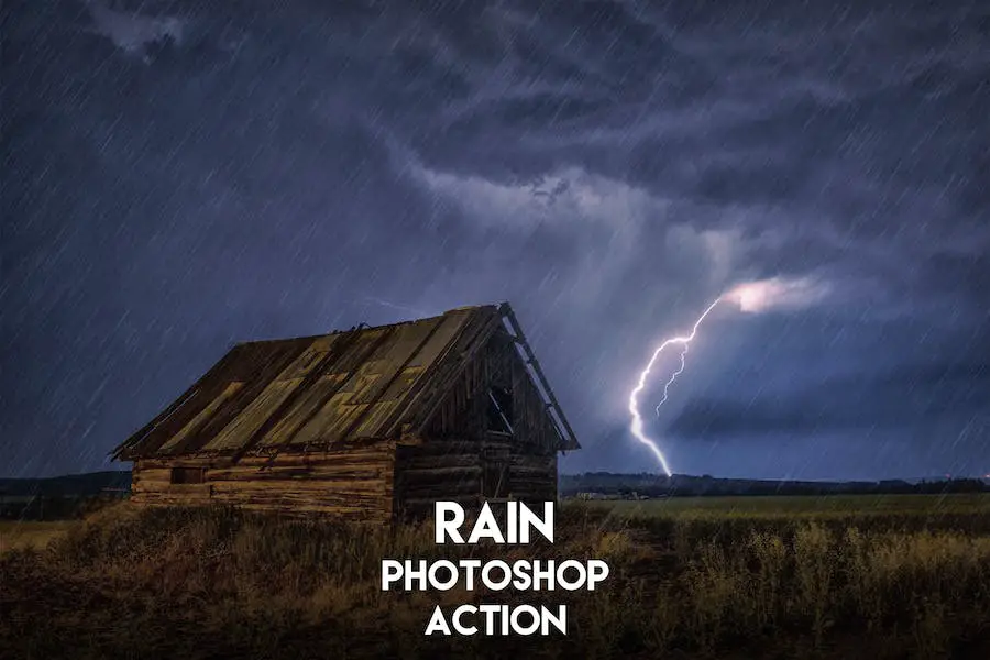 Rain Photoshop Action - 