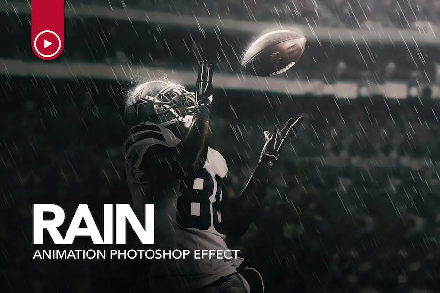 Rain Animation Photoshop Action - 