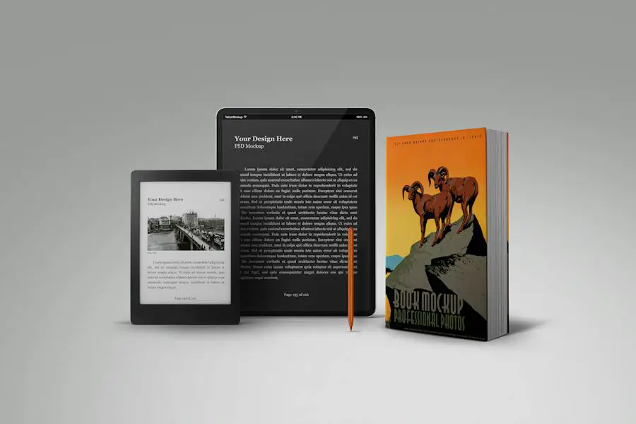 Book Mockup E-Book Reader Tablet Pro - 