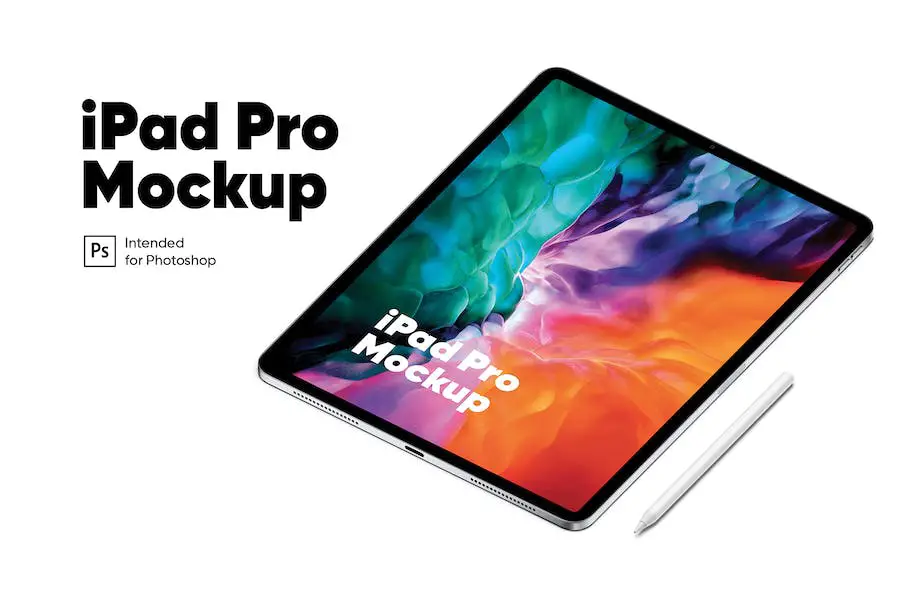 iPad Pro Isometric Mockup - 