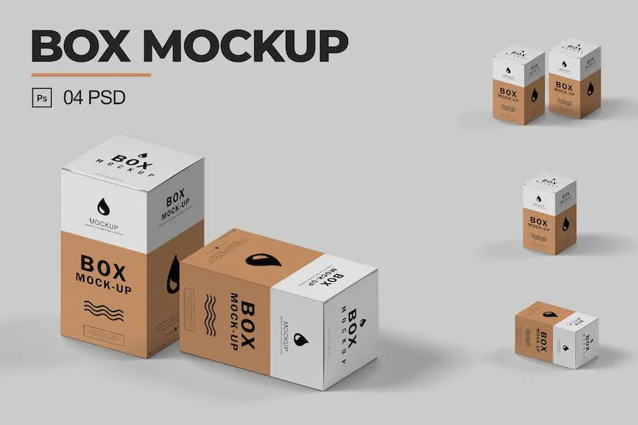 Isometric Box Mockup - 
