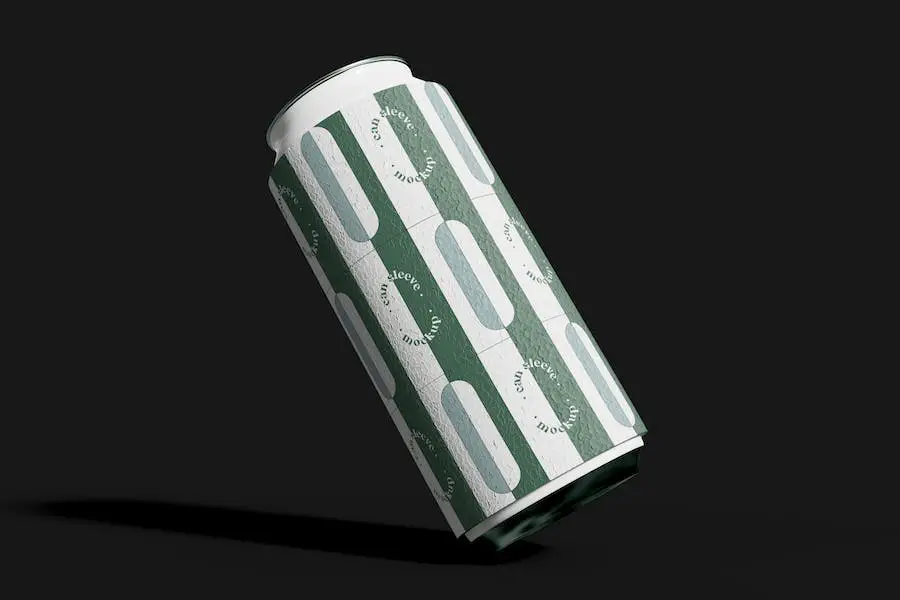 Floating Can with Cooler Mockup - 