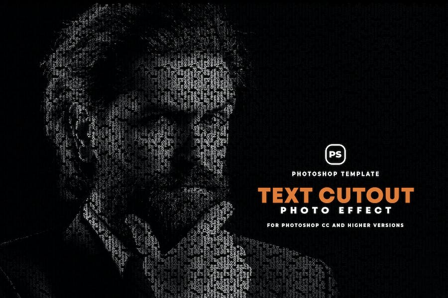 Text Cutout Photo Effect - 