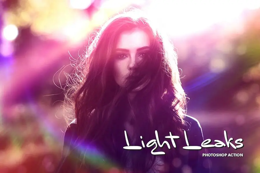 Light Leaks CS4+ Photoshop Action - 