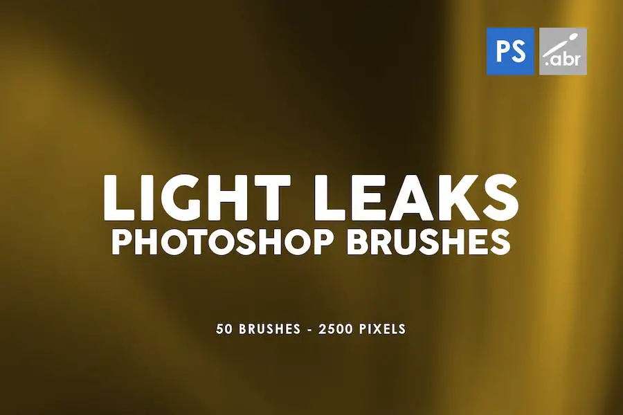 50 Light Leaks Photoshop Brushes - 
