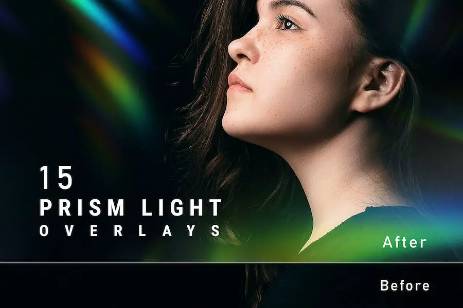 15 Prism Light Overlays, Glow light overlays - 