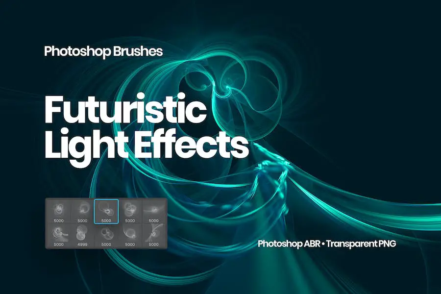 Futuristic Light Effects Photoshop Brushes - 