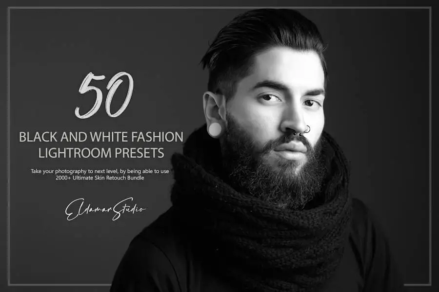 50 Black and White Fashion Lightroom Presets - 