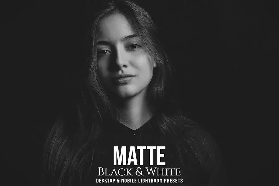 Matte Black & White - Desktop & Lightroom Presets - 