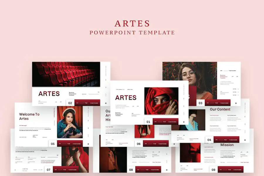 Artes Powerpoint Template - 