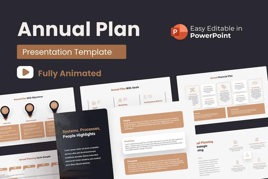 Annual Plan Animated PowerPoint Presentation - 