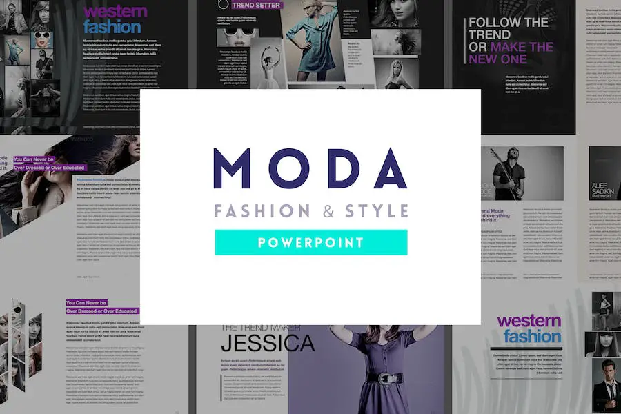 Moda - Fashion & Style Powerpoint Template - 