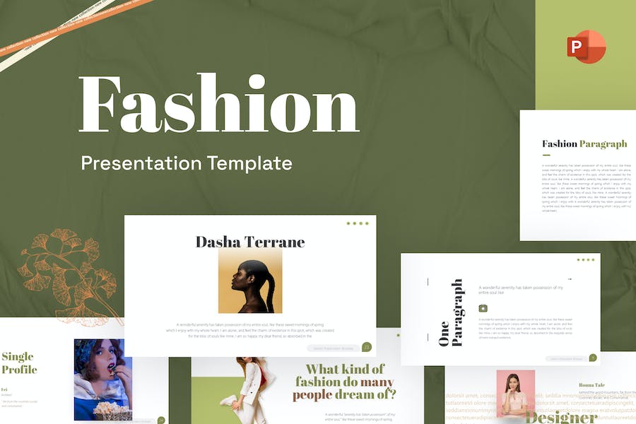 Fashion Elegant PowerPoint Template - 