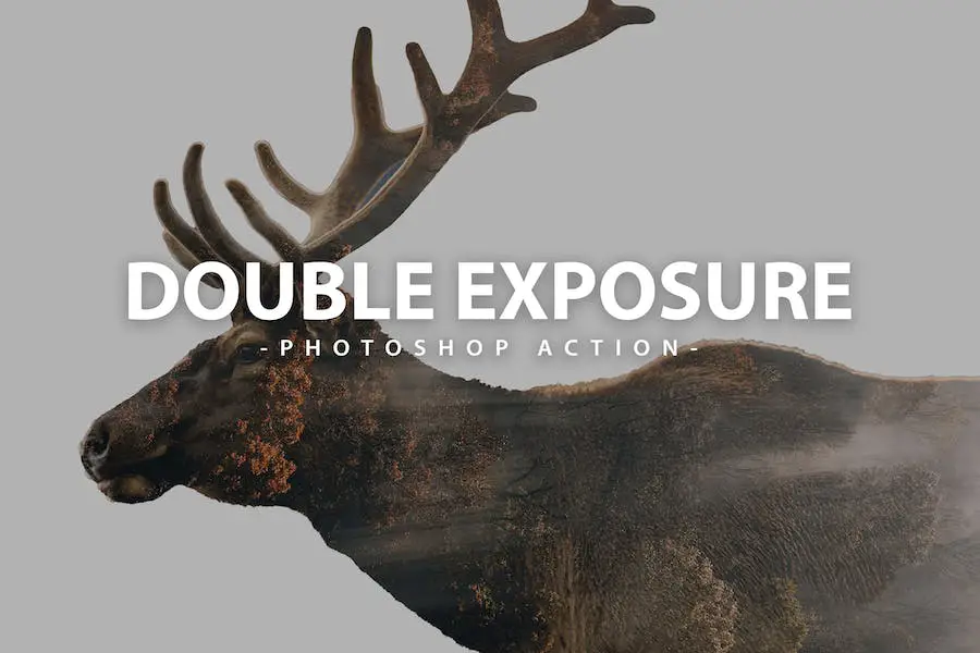 Double Exposure Photoshop Action - 