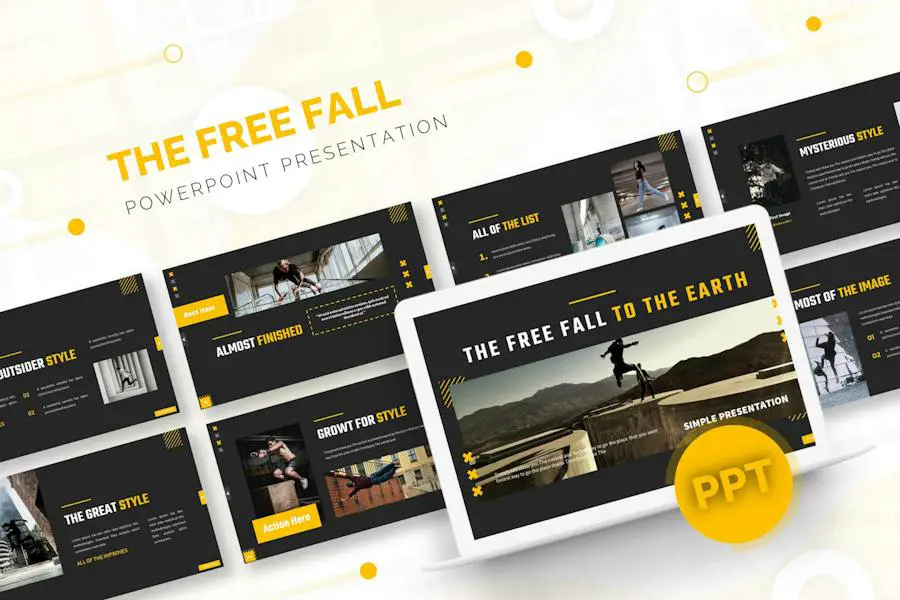 Fall to The Earth | Powerpoint Template - 