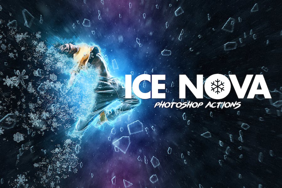 Ice Nova- Photoshop Action - 