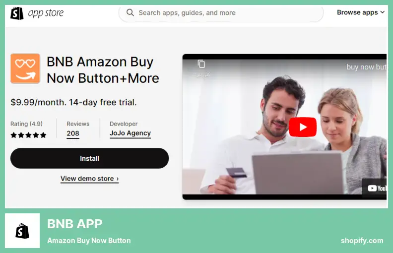BNB APP - Amazon Buy Now Button